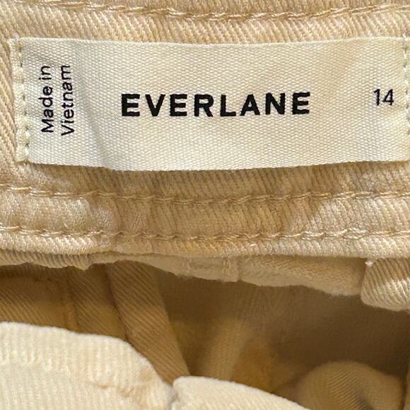 Everlane The Tencel Relaxed Chino Pants Parchment High Rise Women 14 NWT - Picture 3 of 11